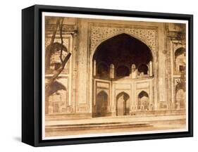 Outside the Taj Mahal, 1858-John Murray-Framed Stretched Canvas