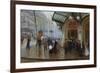 Outside the Theatre Du Vaudeville, Paris-Jean Béraud-Framed Giclee Print