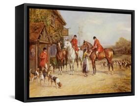 Outside the Three Crowns-Heywood Hardy-Framed Stretched Canvas