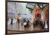 Outside the Vaudeville Theatre, Paris-Jean Béraud-Framed Giclee Print