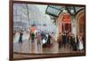 Outside the Vaudeville Theatre, Paris-Jean Béraud-Framed Giclee Print