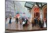 Outside the Vaudeville Theatre, Paris-Jean Béraud-Mounted Giclee Print