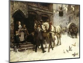 Outside the Village Inn-Harry Jochmus-Mounted Giclee Print