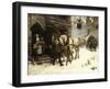 Outside the Village Inn-Harry Jochmus-Framed Giclee Print