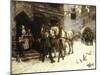 Outside the Village Inn-Harry Jochmus-Mounted Giclee Print