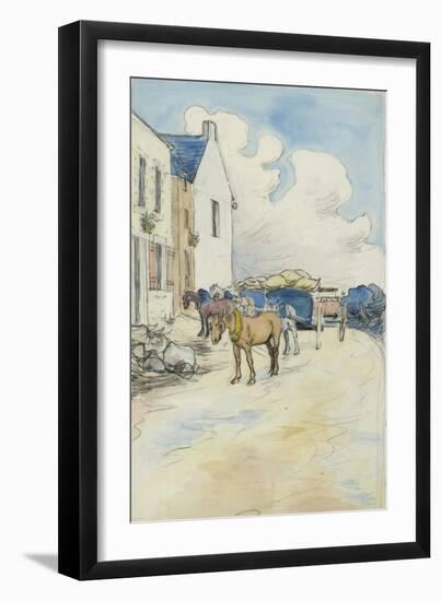 Outside the Wine Shop-Robert Polhill Bevan-Framed Giclee Print