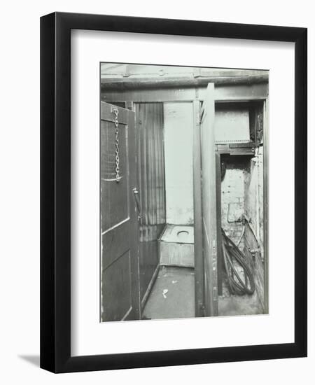 Outside Toilet, Belleville Road School, London, 1936-null-Framed Premium Photographic Print