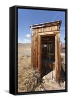 Outside Toilet, Bodie State Historic Park, Bridgeport, California, Usa-Jean Brooks-Framed Stretched Canvas