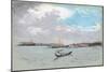 Outside Venice (Lagoon and Gondola)-Joseph Pennell-Mounted Premium Giclee Print