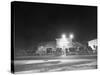 Outside View of Popular Roadhouse During Kansas Prohibition-null-Stretched Canvas