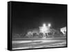 Outside View of Popular Roadhouse During Kansas Prohibition-null-Framed Stretched Canvas