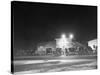 Outside View of Popular Roadhouse During Kansas Prohibition-null-Stretched Canvas