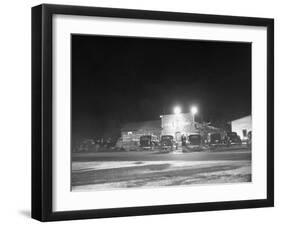 Outside View of Popular Roadhouse During Kansas Prohibition-null-Framed Photographic Print