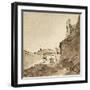 Outskirts of a Town with Walls and a Doorway, C.1627-28-Rembrandt van Rijn-Framed Giclee Print