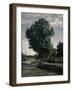 Outskirts of a Village Near Beauvais, Ca. 1850-Jean-Baptiste-Camille Corot-Framed Giclee Print