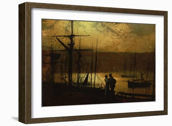 Outward Bound, a View of Whitby-John Atkinson Grimshaw-Framed Giclee Print