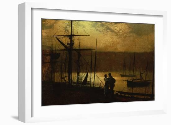 Outward Bound, a View of Whitby-John Atkinson Grimshaw-Framed Giclee Print