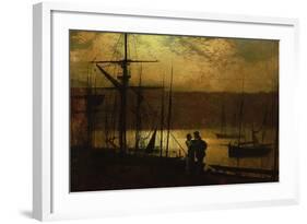 Outward Bound, a View of Whitby-John Atkinson Grimshaw-Framed Giclee Print