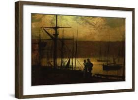 Outward Bound, a View of Whitby-John Atkinson Grimshaw-Framed Giclee Print