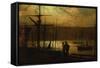 Outward Bound, a View of Whitby-John Atkinson Grimshaw-Framed Stretched Canvas