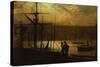 Outward Bound, a View of Whitby-John Atkinson Grimshaw-Stretched Canvas