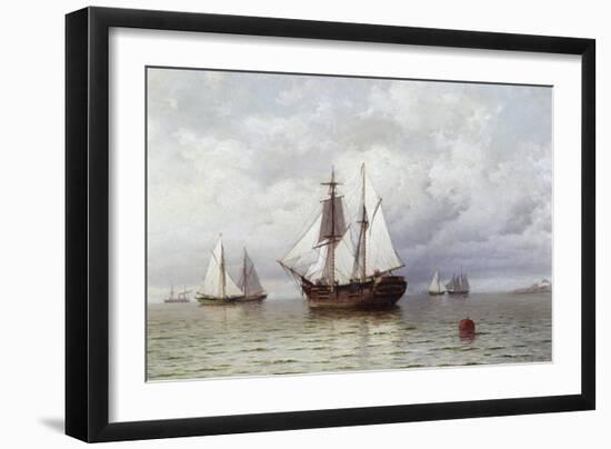 Outward Bound Whaler-William Bradford-Framed Premium Giclee Print