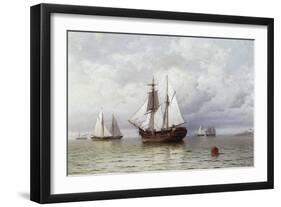 Outward Bound Whaler-William Bradford-Framed Giclee Print