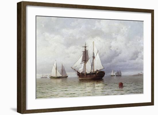 Outward Bound Whaler-William Bradford-Framed Giclee Print
