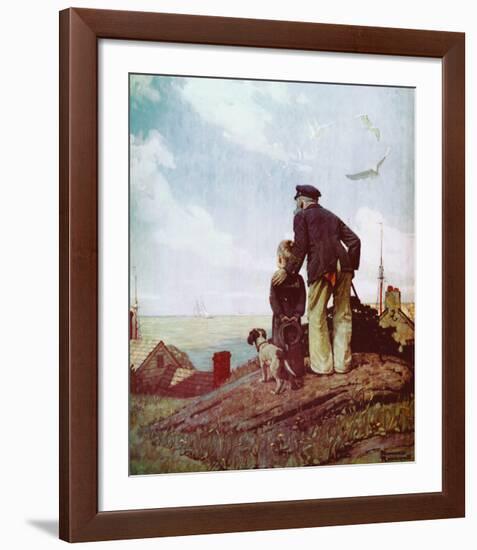 Outward Bound-Norman Rockwell-Framed Art Print