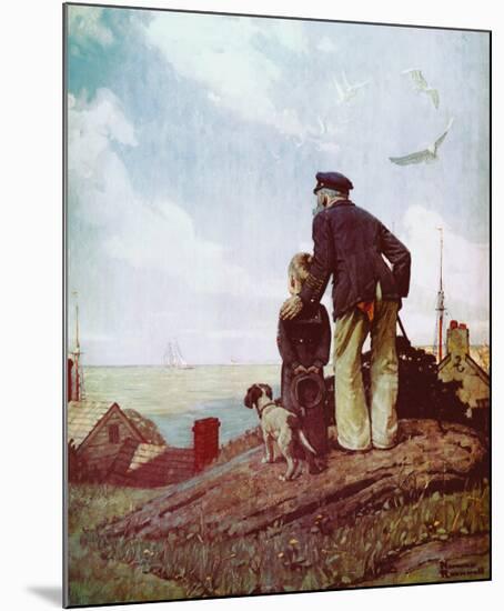 Outward Bound-Norman Rockwell-Mounted Art Print