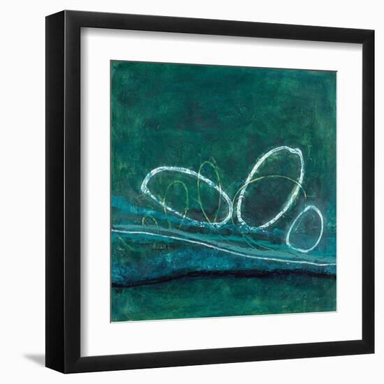 Oval Blues 1-Filippo Ioco-Framed Art Print