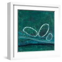 Oval Blues 1-Filippo Ioco-Framed Art Print