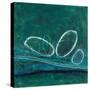 Oval Blues 1-Filippo Ioco-Stretched Canvas