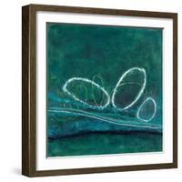 Oval Blues 1-Filippo Ioco-Framed Art Print