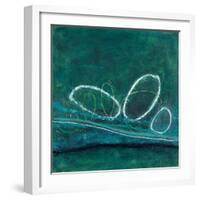 Oval Blues 1-Filippo Ioco-Framed Art Print