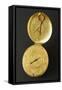 Oval Brass Clock with Lid-null-Framed Stretched Canvas