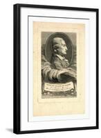 Oval Head-And-Shoulders Profile Portrait of French Balloonist Jean-François Pilâtre De Rozier-null-Framed Giclee Print