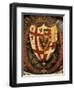 Oval Metal Coat of Arms, from Post Office in Kingdom of Sardinia Detail Heraldry, Italy-null-Framed Giclee Print