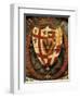 Oval Metal Coat of Arms, from Post Office in Kingdom of Sardinia Detail Heraldry, Italy-null-Framed Giclee Print