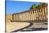Oval Plaza, 160 Ionic Columns, Jerash, Jordan.-William Perry-Stretched Canvas