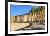 Oval Plaza, 160 Ionic Columns, Jerash, Jordan.-William Perry-Framed Premium Photographic Print