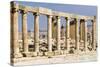 Oval Plaza with colonnade and ionic columns, Jerash, Jordan.-Nico Tondini-Stretched Canvas