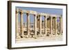 Oval Plaza with colonnade and ionic columns, Jerash, Jordan.-Nico Tondini-Framed Photographic Print