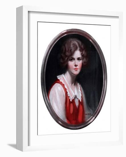 "Oval Portrait,"January 24, 1925-Tom Webb-Framed Giclee Print