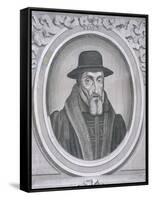 Oval Portrait of John Foxe, C1570-John Sturt-Framed Stretched Canvas