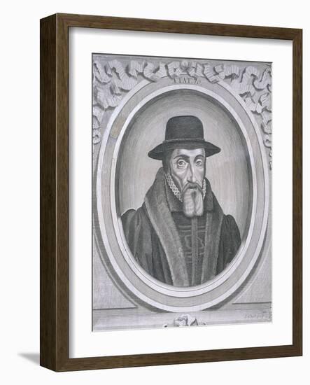 Oval Portrait of John Foxe, C1570-John Sturt-Framed Giclee Print