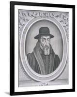 Oval Portrait of John Foxe, C1570-John Sturt-Framed Giclee Print