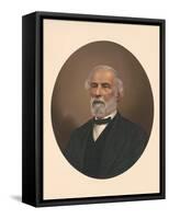 Oval Portrait of Robert E. Lee, Circa 1865-1870-Stocktrek Images-Framed Stretched Canvas