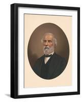 Oval Portrait of Robert E. Lee, Circa 1865-1870-Stocktrek Images-Framed Art Print