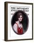 "Oval Portrait," Saturday Evening Post Cover, January 24, 1925-Tom Webb-Framed Giclee Print